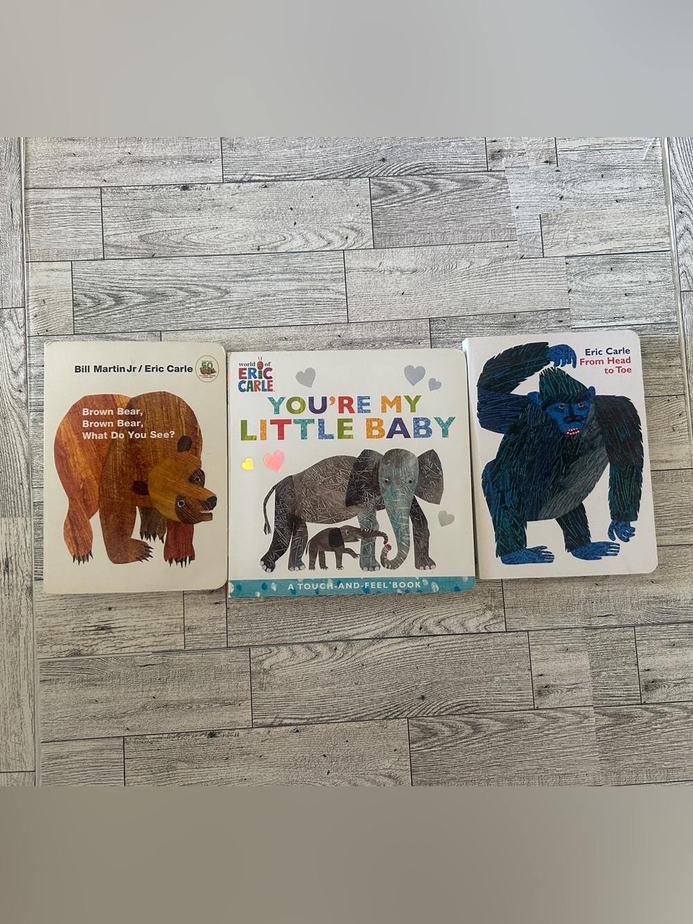 Brown Bear, You're My Little Baby Touch & Feel, head to toe 3 Board Book bundle